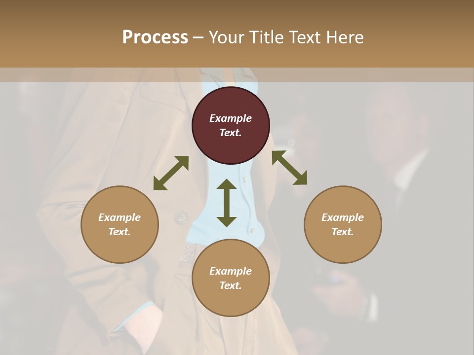 A Woman Walking Down A Runway In A Suit PowerPoint Template