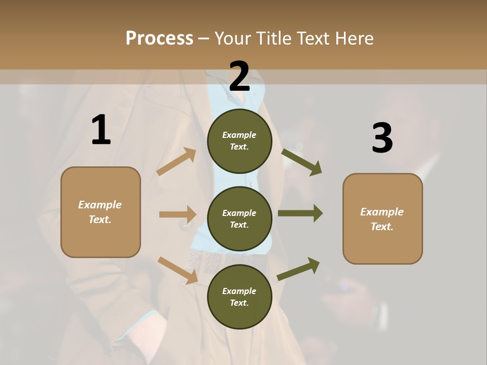 A Woman Walking Down A Runway In A Suit PowerPoint Template