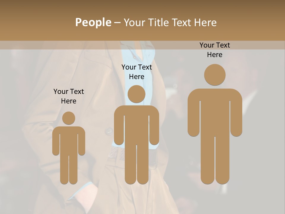 A Woman Walking Down A Runway In A Suit PowerPoint Template