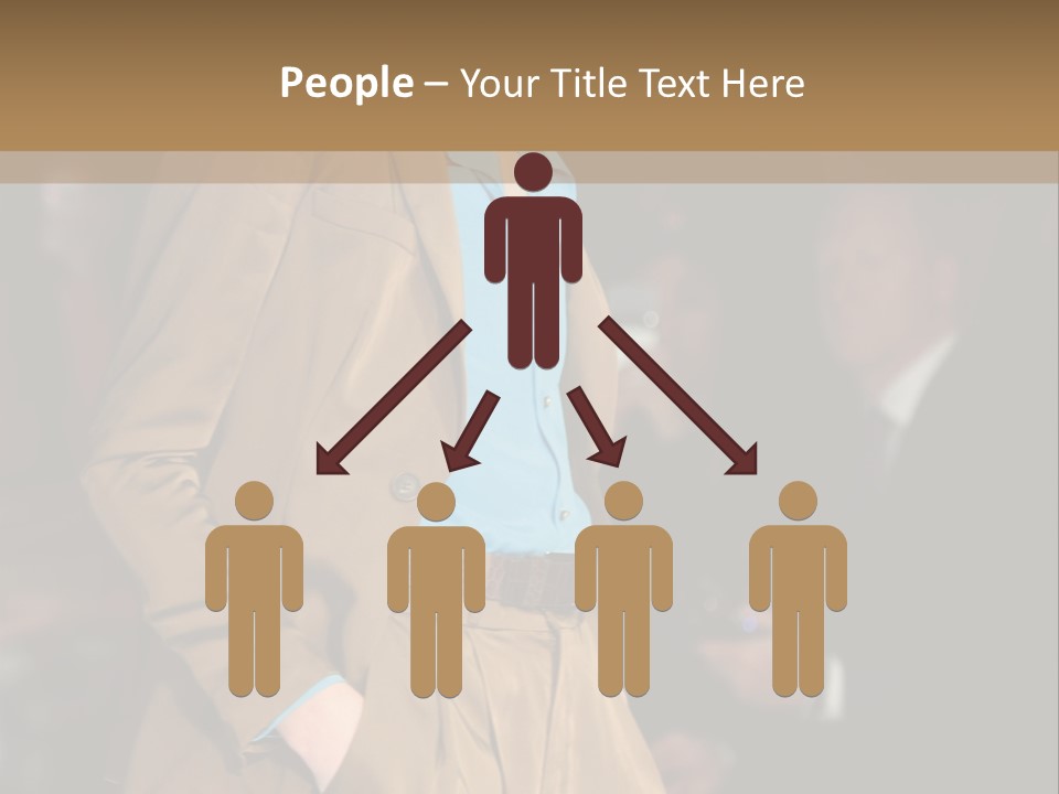 A Woman Walking Down A Runway In A Suit PowerPoint Template