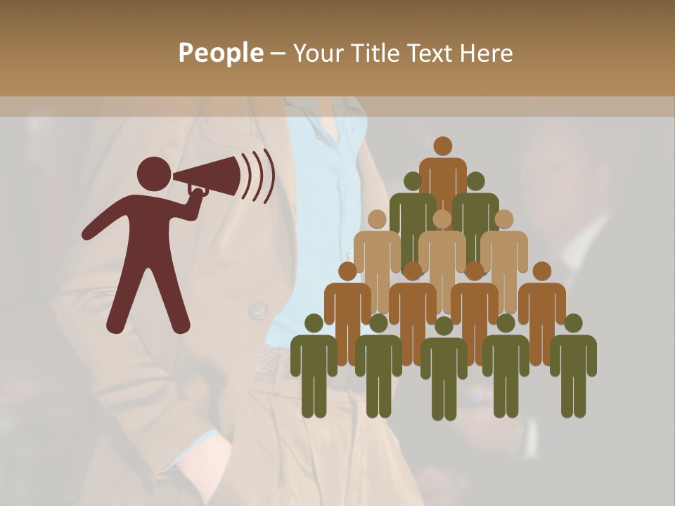 A Woman Walking Down A Runway In A Suit PowerPoint Template