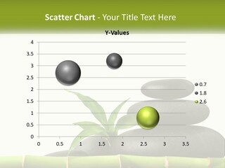 A Bamboo Mat With Rocks And A Bamboo Plant PowerPoint Template