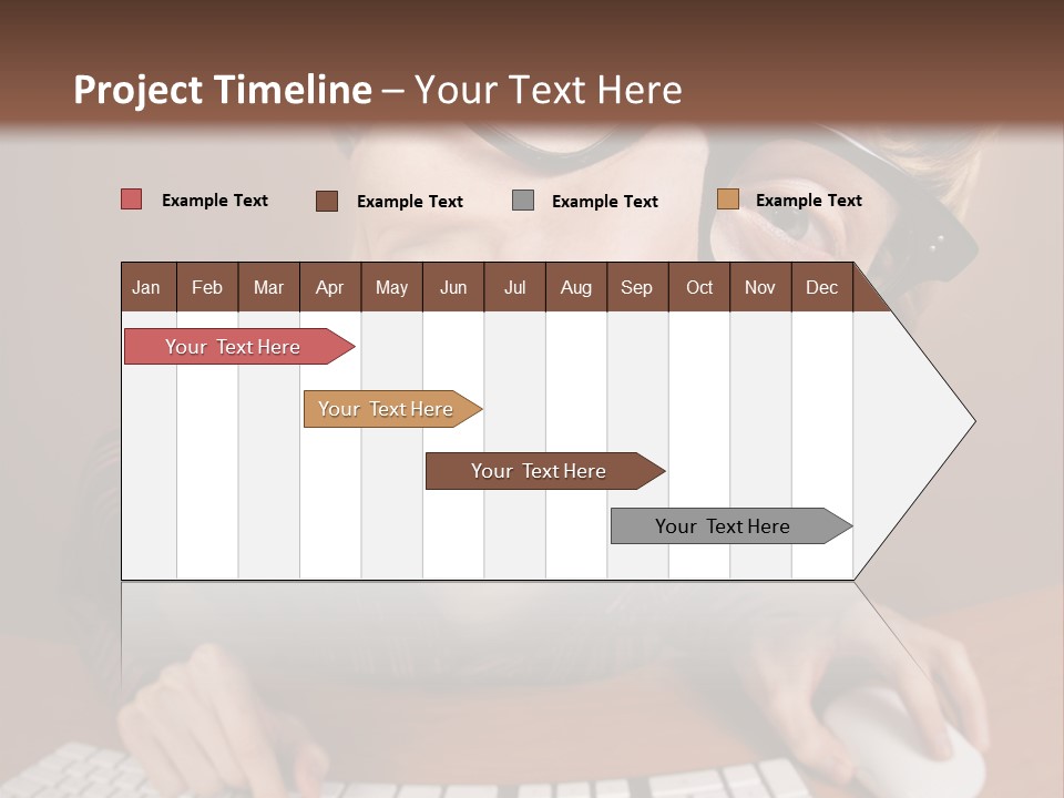 A Young Man Wearing Glasses Is Typing On A Keyboard PowerPoint Template