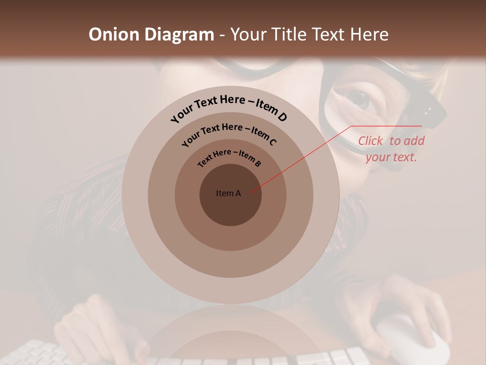 A Young Man Wearing Glasses Is Typing On A Keyboard PowerPoint Template