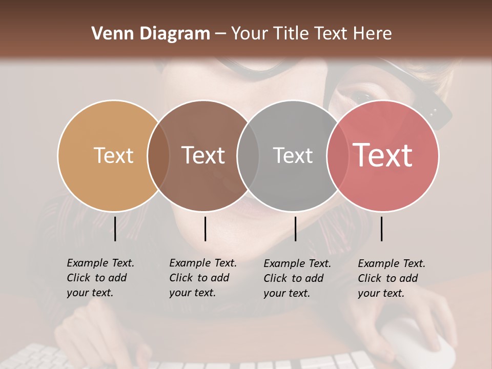 A Young Man Wearing Glasses Is Typing On A Keyboard PowerPoint Template