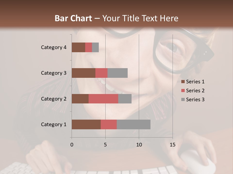 A Young Man Wearing Glasses Is Typing On A Keyboard PowerPoint Template