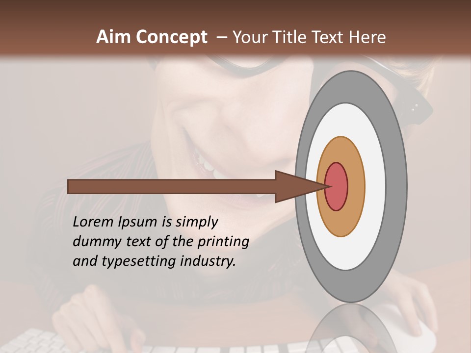 A Young Man Wearing Glasses Is Typing On A Keyboard PowerPoint Template