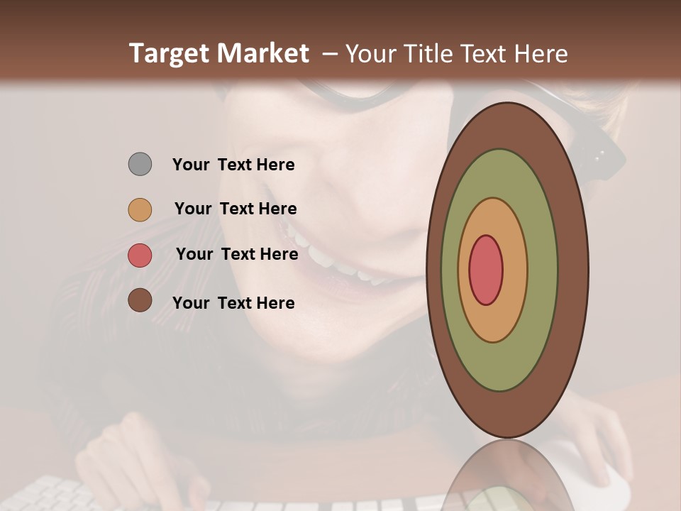 A Young Man Wearing Glasses Is Typing On A Keyboard PowerPoint Template