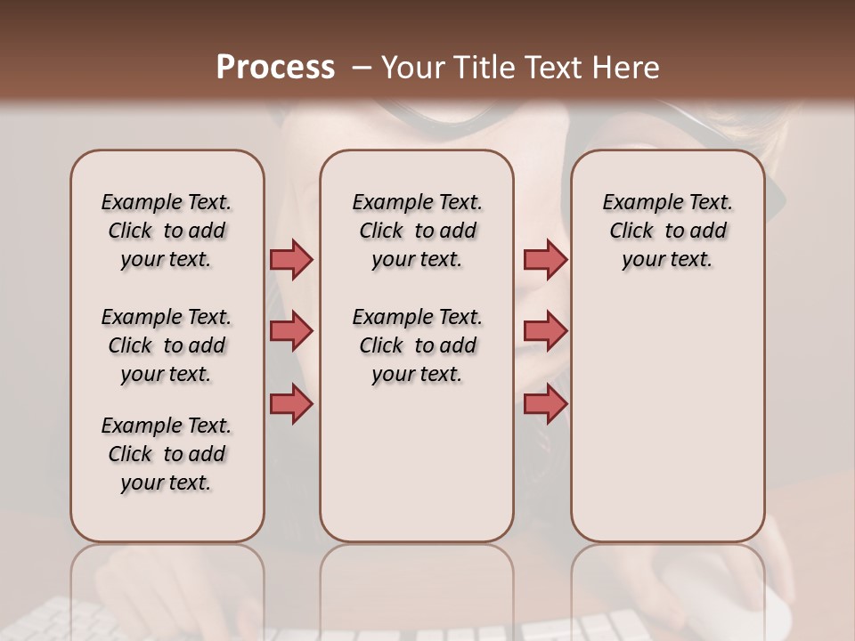 A Young Man Wearing Glasses Is Typing On A Keyboard PowerPoint Template