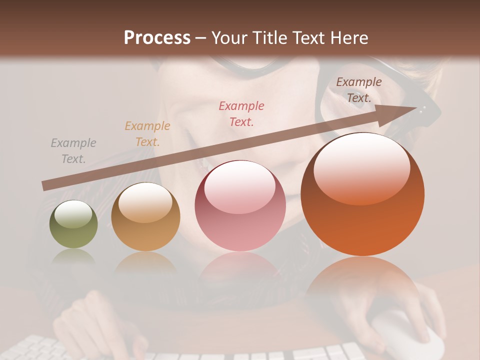 A Young Man Wearing Glasses Is Typing On A Keyboard PowerPoint Template