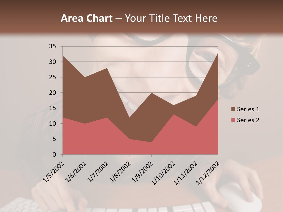 A Young Man Wearing Glasses Is Typing On A Keyboard PowerPoint Template