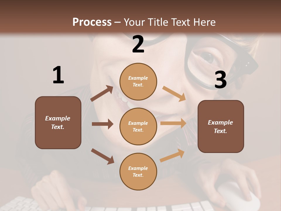 A Young Man Wearing Glasses Is Typing On A Keyboard PowerPoint Template