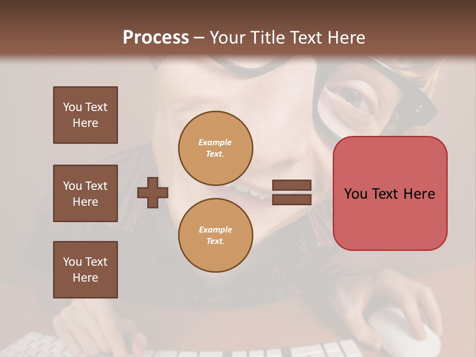 A Young Man Wearing Glasses Is Typing On A Keyboard PowerPoint Template