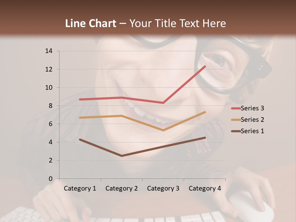 A Young Man Wearing Glasses Is Typing On A Keyboard PowerPoint Template