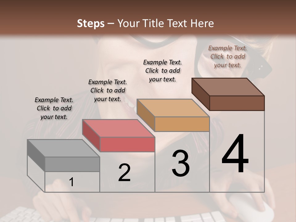 A Young Man Wearing Glasses Is Typing On A Keyboard PowerPoint Template