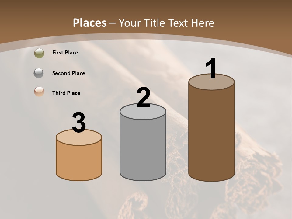 Cinnamons On A Table With A Brown Background PowerPoint Template