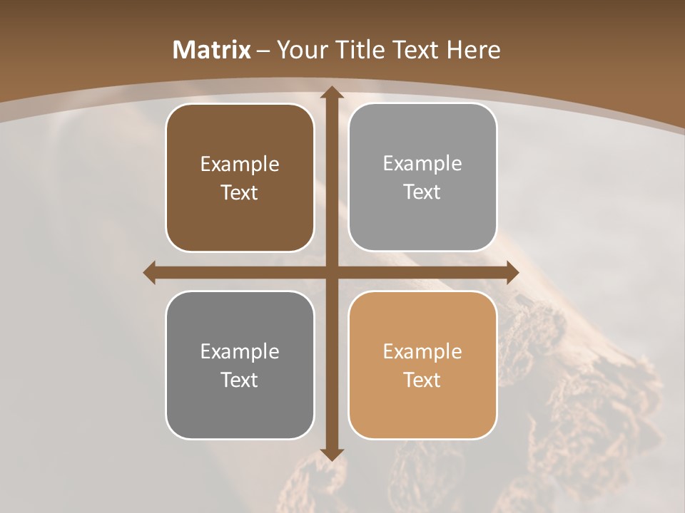 Cinnamons On A Table With A Brown Background PowerPoint Template