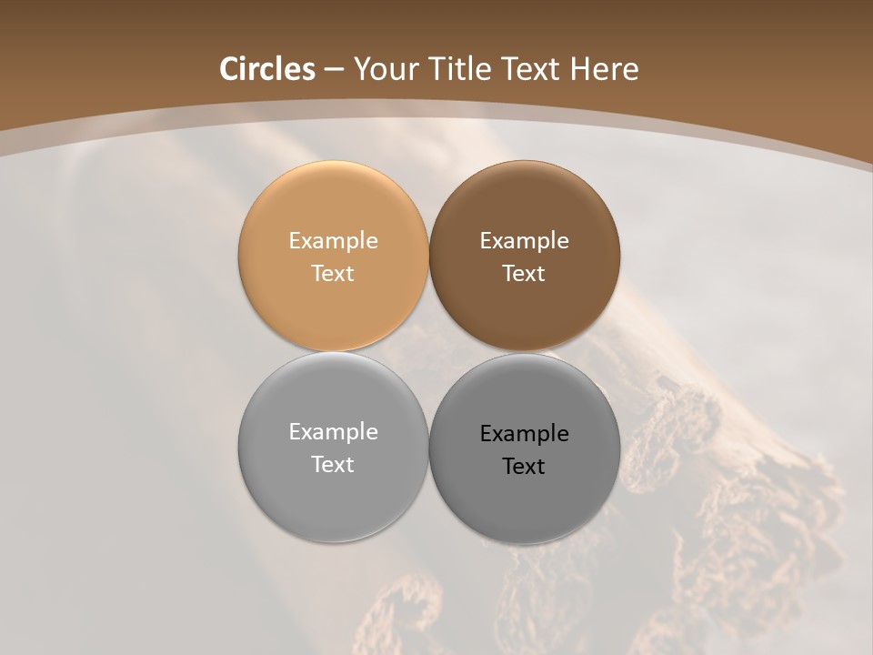 Cinnamons On A Table With A Brown Background PowerPoint Template