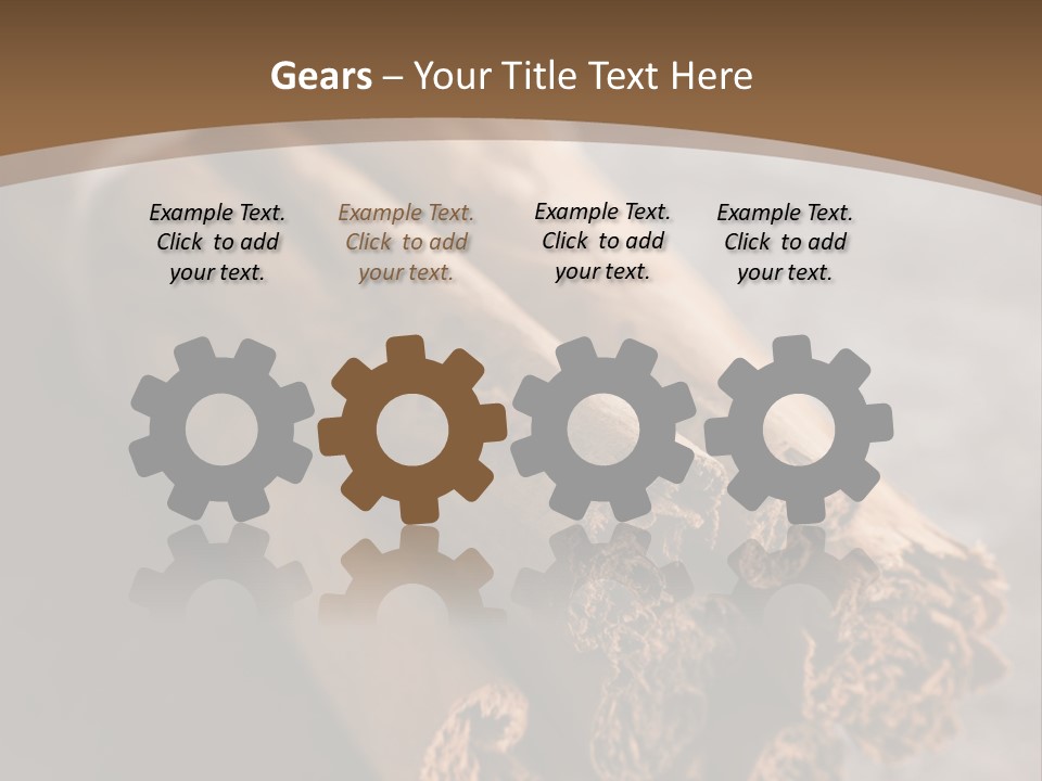 Cinnamons On A Table With A Brown Background PowerPoint Template