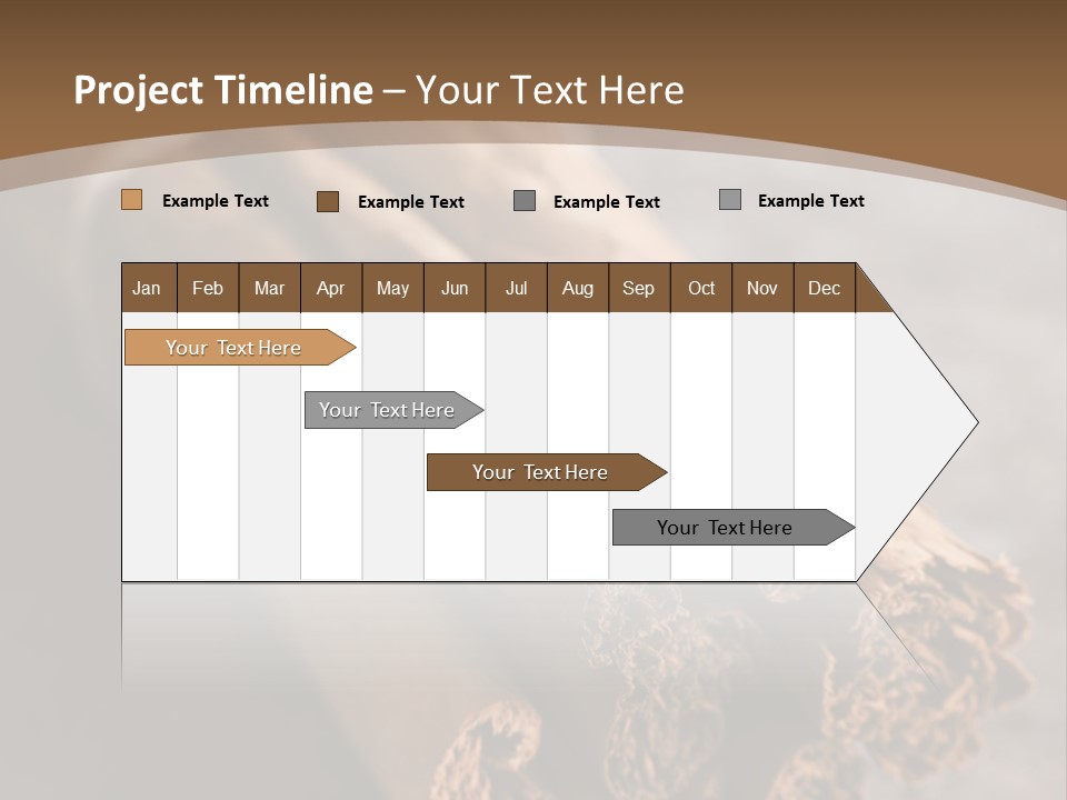 Cinnamons On A Table With A Brown Background PowerPoint Template