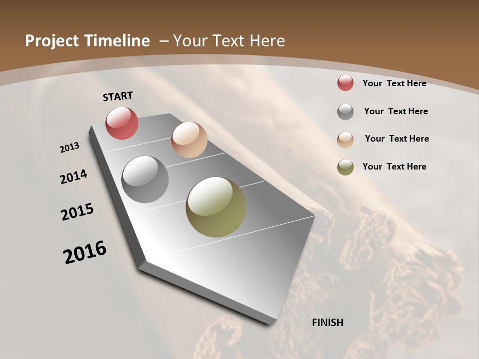 Cinnamons On A Table With A Brown Background PowerPoint Template