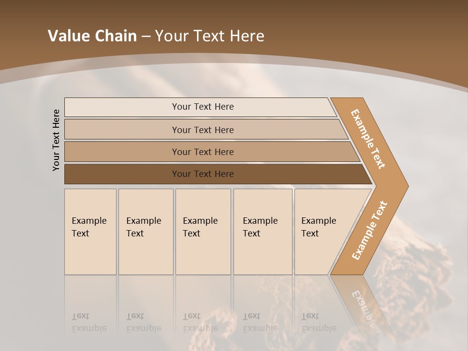 Cinnamons On A Table With A Brown Background PowerPoint Template