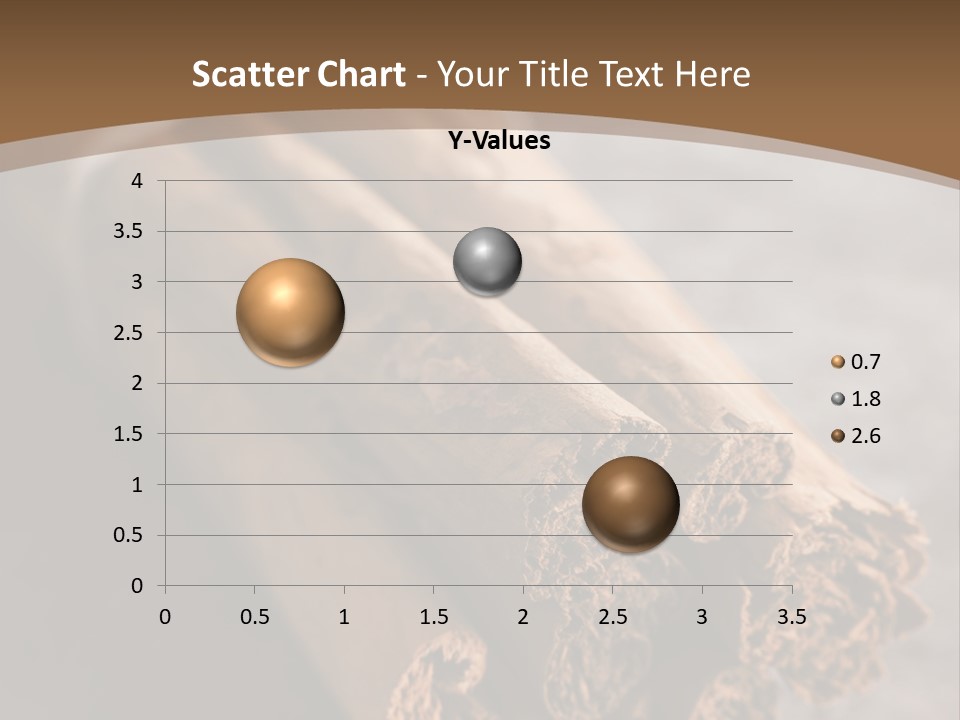 Cinnamons On A Table With A Brown Background PowerPoint Template