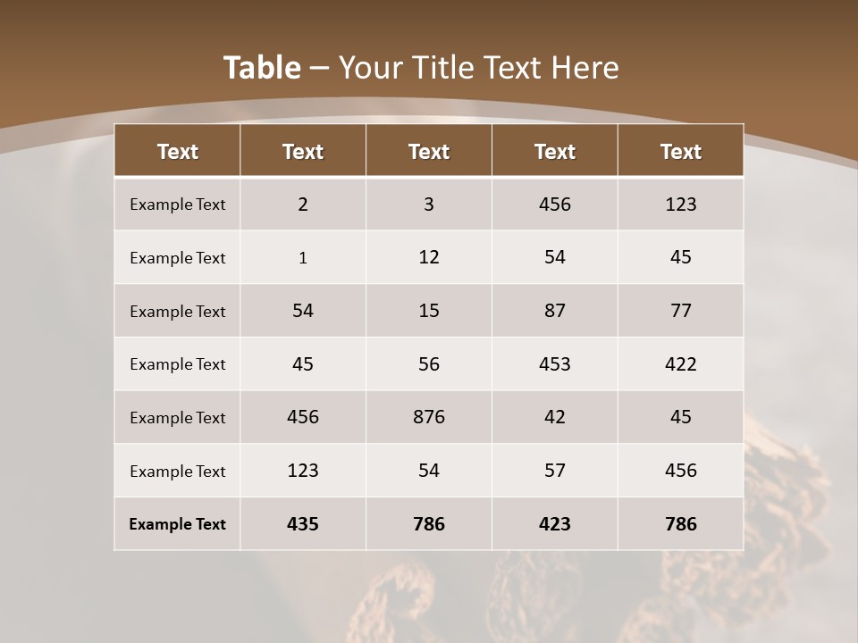 Cinnamons On A Table With A Brown Background PowerPoint Template