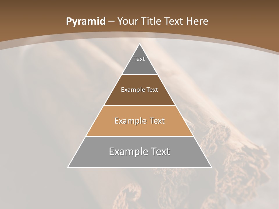 Cinnamons On A Table With A Brown Background PowerPoint Template