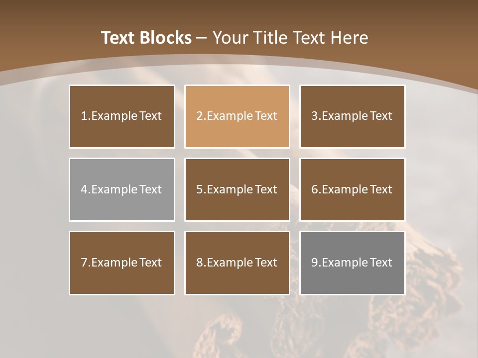 Cinnamons On A Table With A Brown Background PowerPoint Template