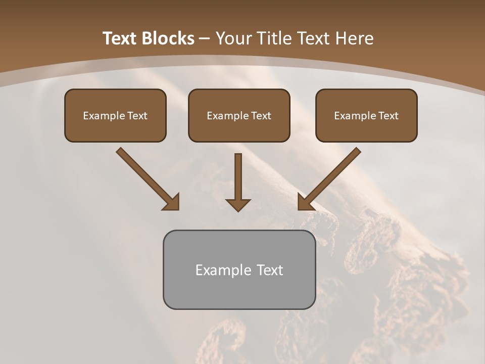 Cinnamons On A Table With A Brown Background PowerPoint Template