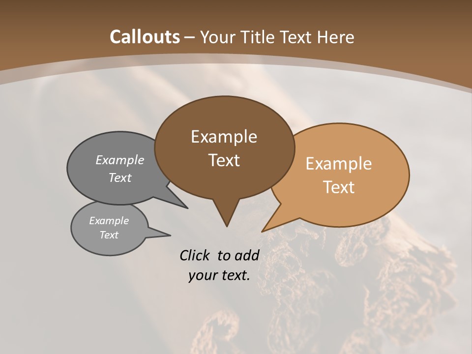 Cinnamons On A Table With A Brown Background PowerPoint Template