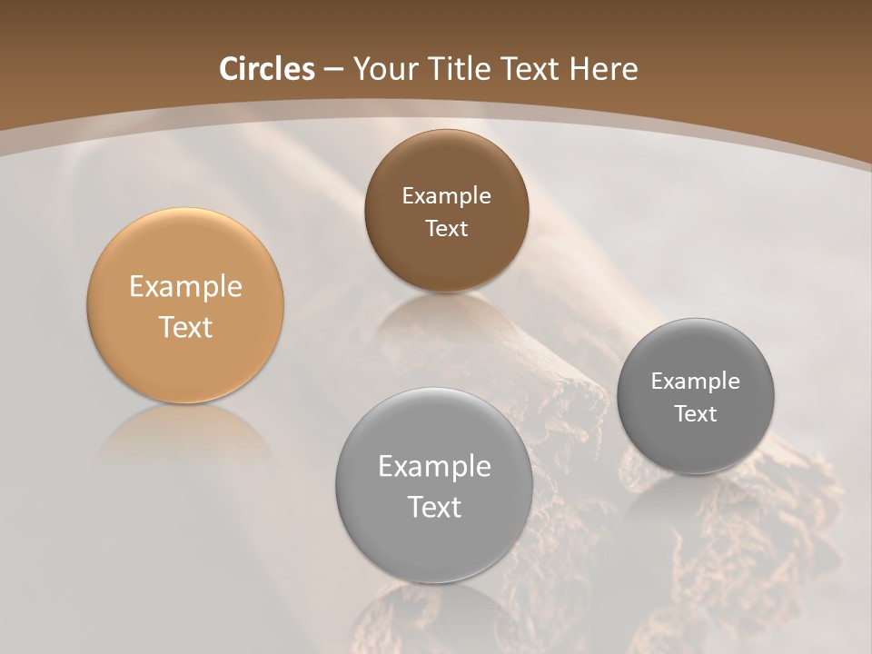 Cinnamons On A Table With A Brown Background PowerPoint Template