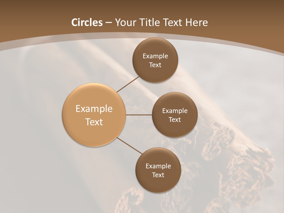 Cinnamons On A Table With A Brown Background PowerPoint Template