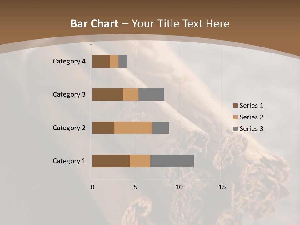 Cinnamons On A Table With A Brown Background PowerPoint Template