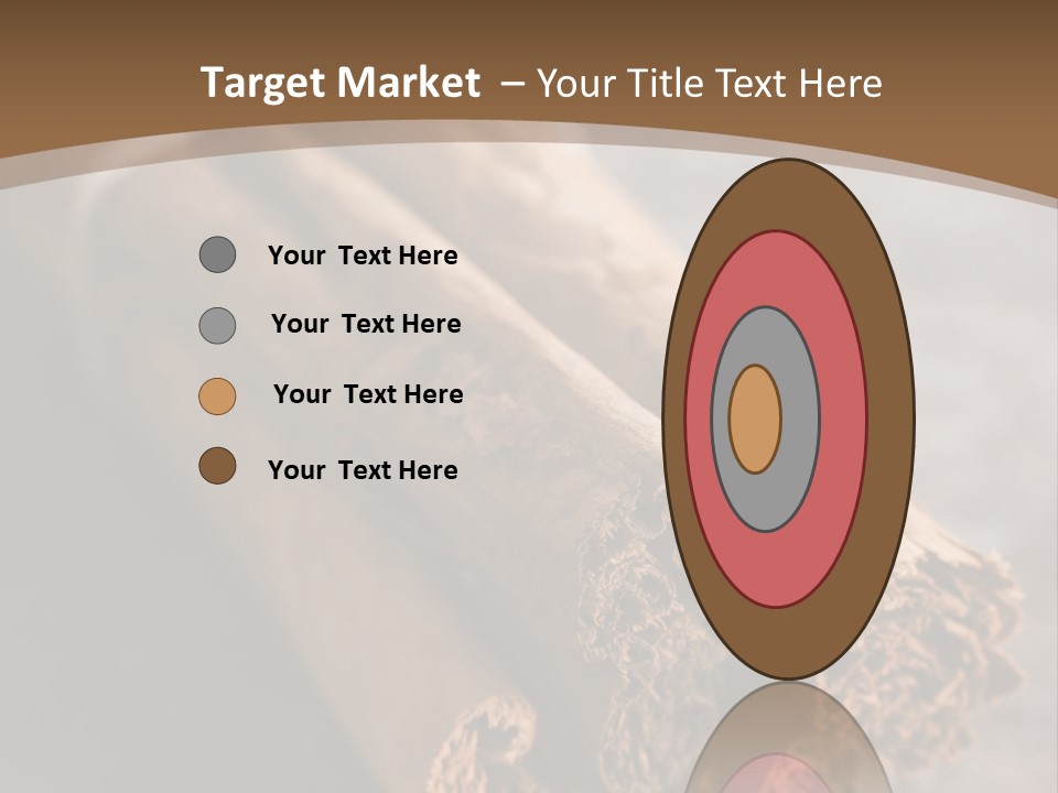 Cinnamons On A Table With A Brown Background PowerPoint Template