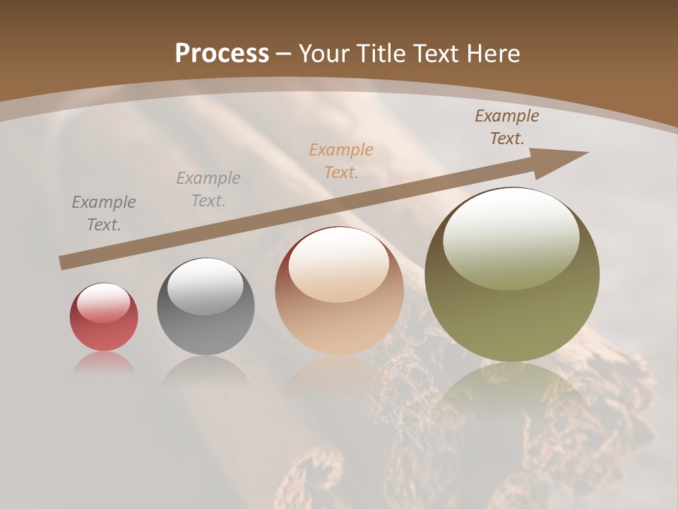 Cinnamons On A Table With A Brown Background PowerPoint Template