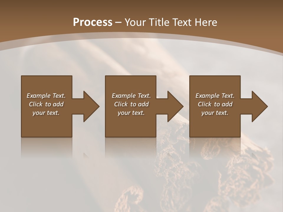 Cinnamons On A Table With A Brown Background PowerPoint Template