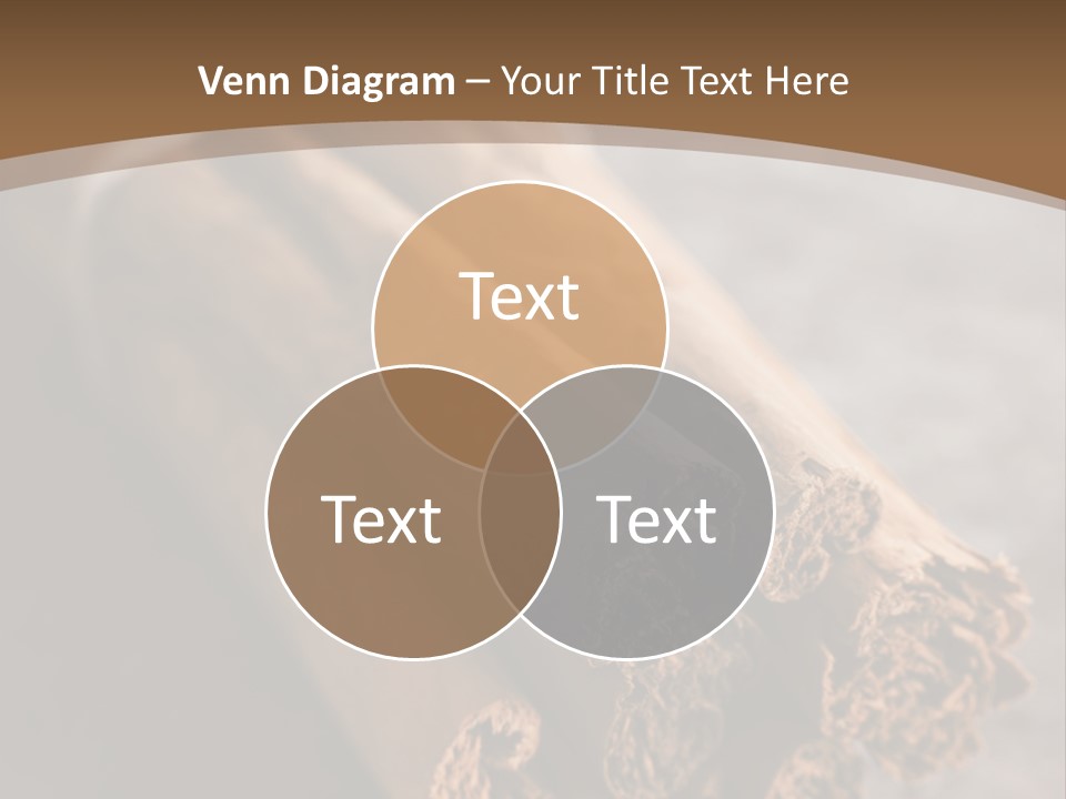 Cinnamons On A Table With A Brown Background PowerPoint Template