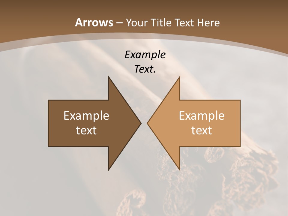 Cinnamons On A Table With A Brown Background PowerPoint Template