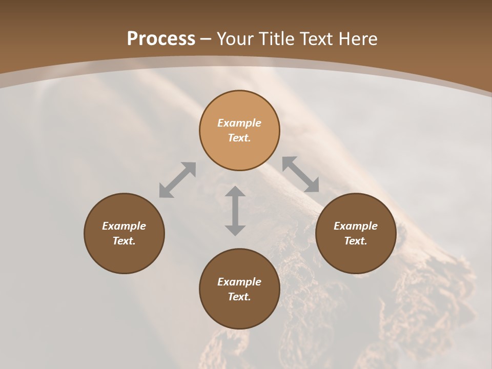 Cinnamons On A Table With A Brown Background PowerPoint Template