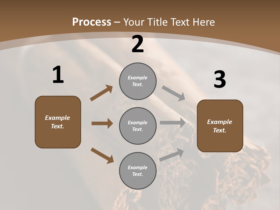 Cinnamons On A Table With A Brown Background PowerPoint Template