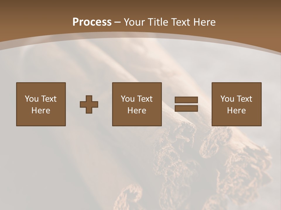 Cinnamons On A Table With A Brown Background PowerPoint Template