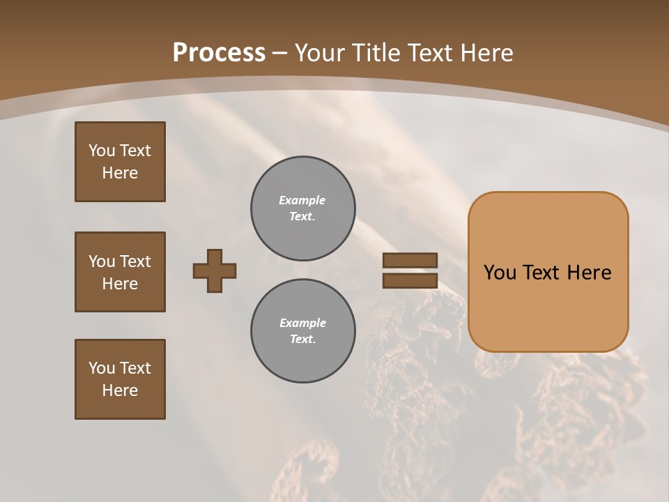 Cinnamons On A Table With A Brown Background PowerPoint Template