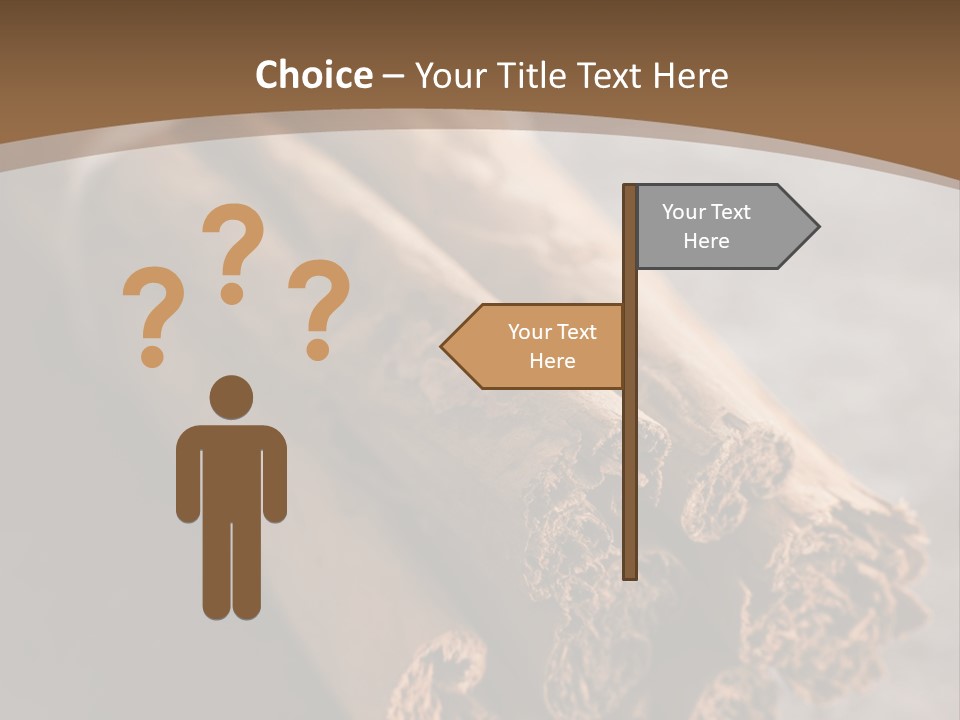 Cinnamons On A Table With A Brown Background PowerPoint Template