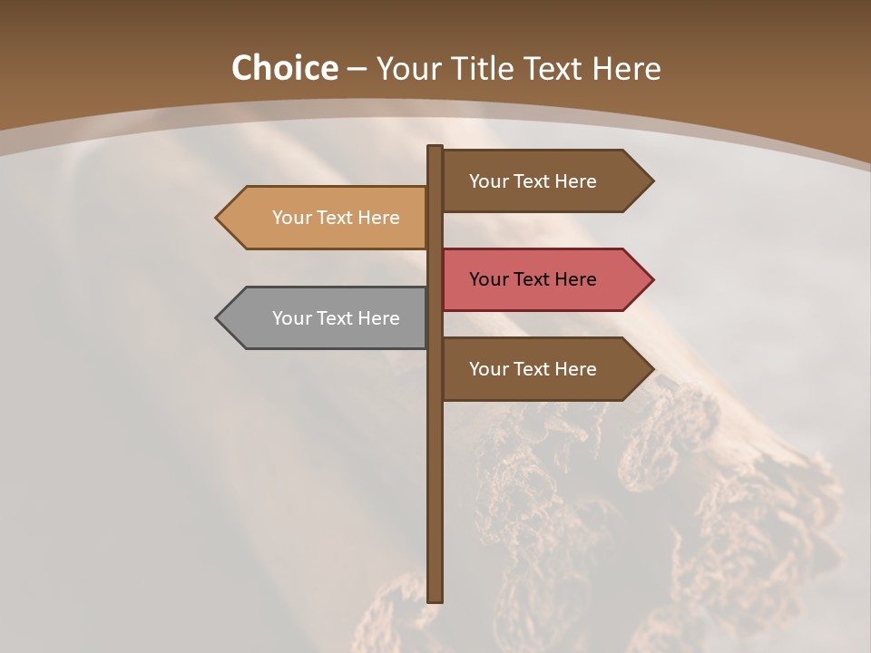 Cinnamons On A Table With A Brown Background PowerPoint Template