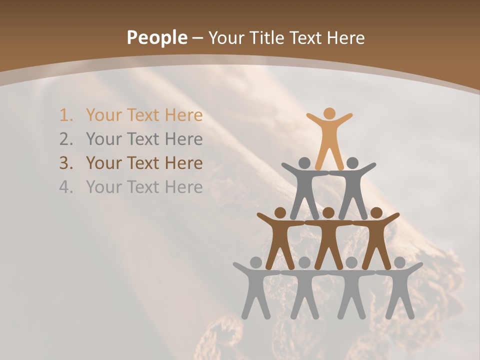 Cinnamons On A Table With A Brown Background PowerPoint Template