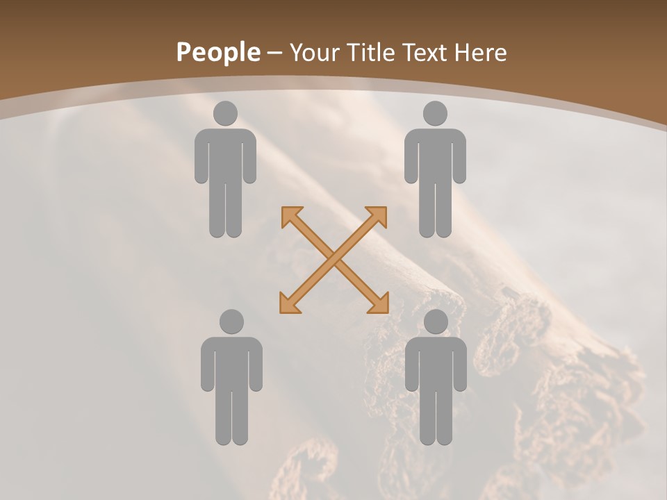 Cinnamons On A Table With A Brown Background PowerPoint Template