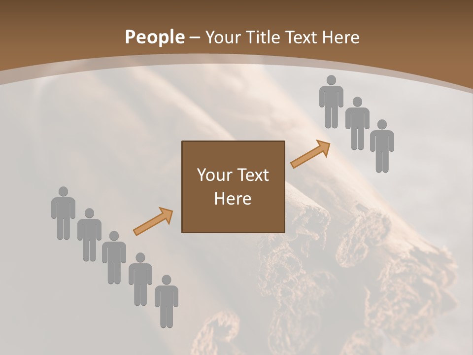 Cinnamons On A Table With A Brown Background PowerPoint Template