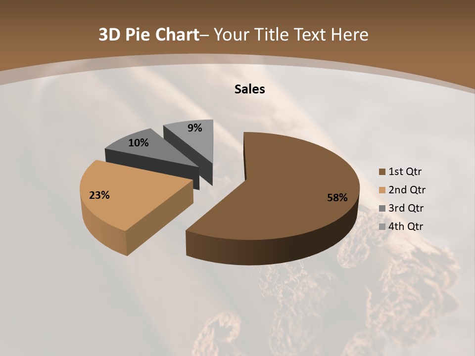 Cinnamons On A Table With A Brown Background PowerPoint Template